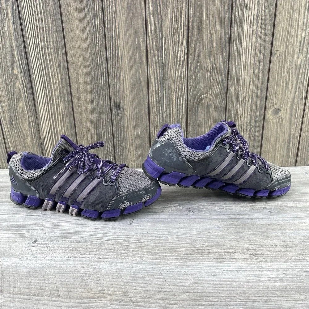 Adidas Climacool Women's Size 9.5 Purple Gray Athletic Running Shoes